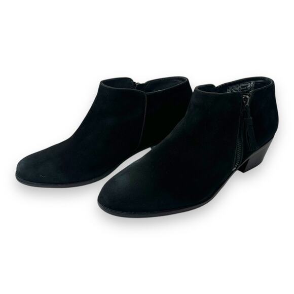 Vionic Women's Serena Ankle Boots Size 11 Black Suede Classic Block Heel Bootie - Picture 10 of 11